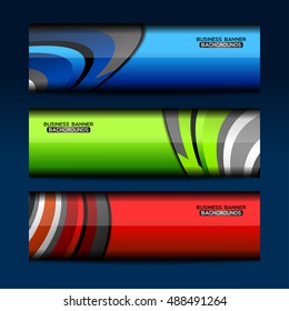 Business Banners Template Design, vector illustration