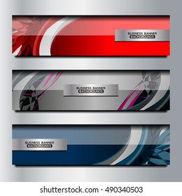 Business Banners Template Design, vector illustration