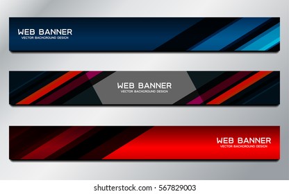 Business Banners Template for Web, vector illustration