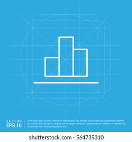 Business bar graph icon