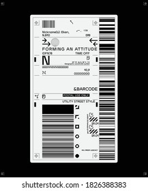 Business barcodes and QR codes vector set