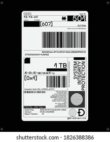 Business barcodes and QR codes vector set