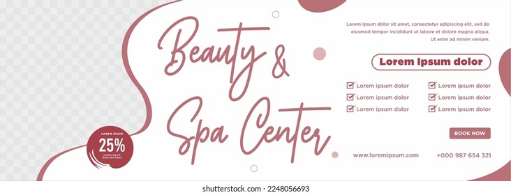 Business Beauty and spa social media post or banner template