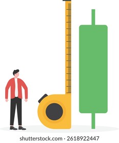 Business benchmark measurement, KPI, key performance indicator to evaluate success, improvement or business growth concept,

