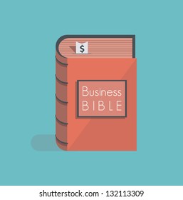 Business Bible. Concept for business commandments, rules and metaphors. You can add any business text you want.