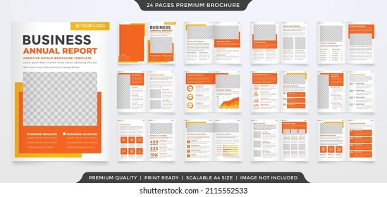 plantilla de diseño de prospectos de biplicidad de negocio con un estilo minimalista y abstracto para portafolio de negocios y propuesta