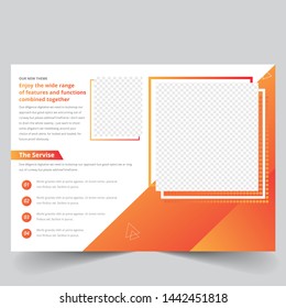 Business Bifold Brochure Template Design