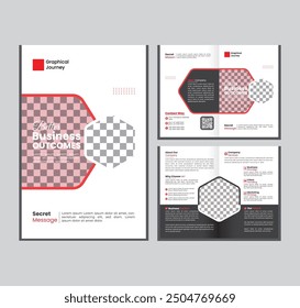 Business bifold Broschüre Layout Design, Business-Profil-Vorlage Layout, Corporate moderne Multipurpose Business bifold Broschüre Design