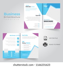 Business Bifold Brochure Template Magazine Cover Stock Vector (Royalty ...