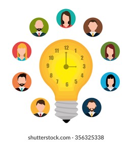 Business big idea graphic design, vector illustration eps10