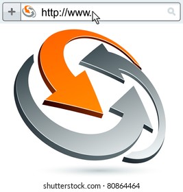 Business binding vector abstract signs represented in different usages.