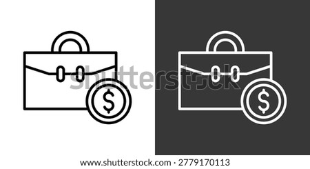 Business Black And White Icon Set Collection Pack Vector Illustration