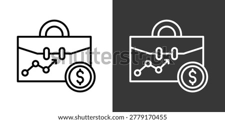 Business Black And White Icon Set Collection Pack Vector Illustration