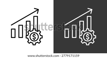 Business Black And White Icon Set Collection Pack Vector Illustration
