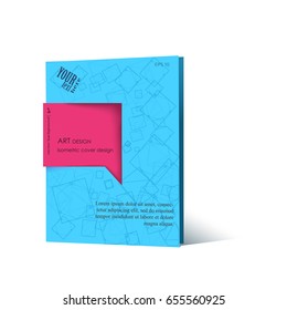 Business Blank. Cover book mockup. Can Be Used For Advertising, Marketing, Presentation.