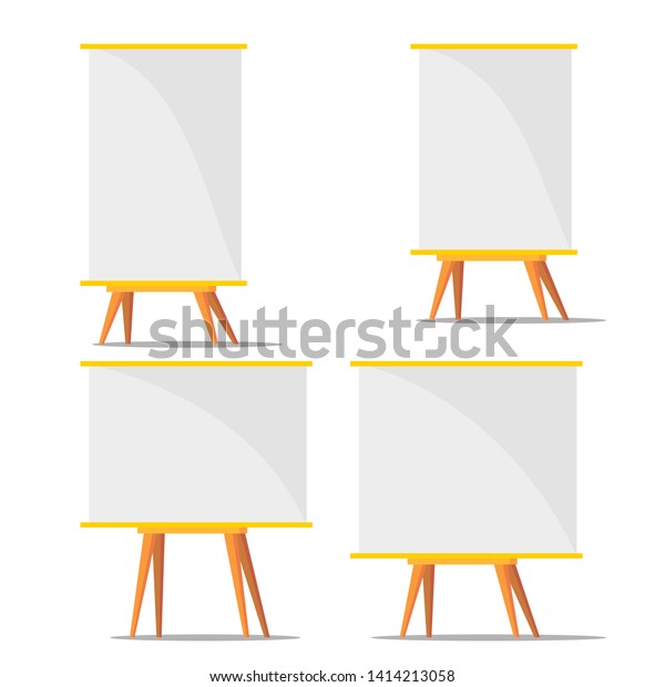Business\
Blank Training Paperboard Set Vector. Collection Of Different Size\
Paperboard For Presentation Design Financial Graphic. Object For\
Education Or Report Flat Cartoon\
Illustration