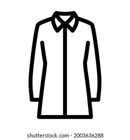 Business Blouse Icon. Bold outline design with editable stroke width. Vector Illustration.