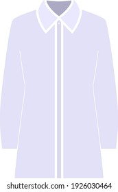 Business Blouse Icon. Flat Color Design. Vector Illustration.