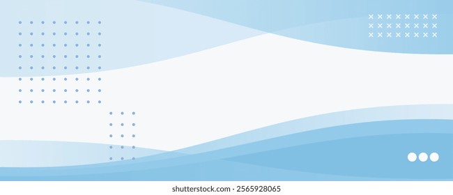 Business Blue Abstract Backgrond With Dots And Cross Ornament