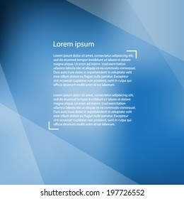 Business blue background
