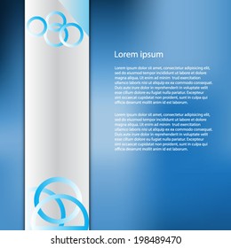 Business blue background