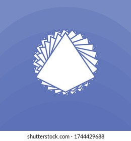 Logo azul comercial.Elementos de diseño de logotipo vectorial geométrico.Forma abstracta.Icono corporativo.