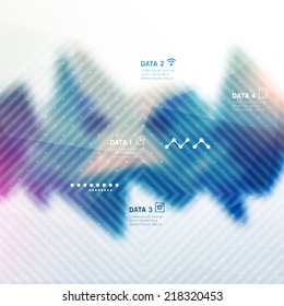 Business Blurred Wave Corporate Background Design, Flyer, Brochure Template