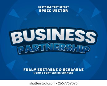 Business Bold Texto editable. Carta de diseño para la asociación financiera