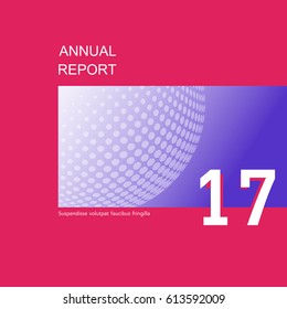 Business book cover design background. In square size with halftone pattern. Can be use for brochure, report, presentation and more template.