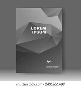 Business Book cover design modern technology style for Brochure template, Poster, magazine. Vector illustration