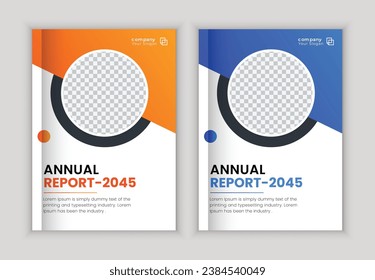 Business Book Cover Design Template. Abstract Business Annual Report Template . 