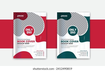 Business book cover design template
