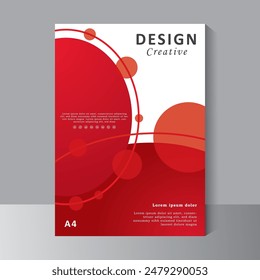 Business Book Cover Design Template in A4. Can be adapt to Brochure, Annual Report, Magazine,Poster, Corporate Presentation, Vector eps 10