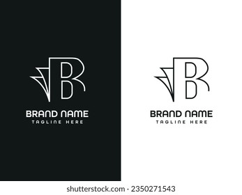 business book latter logo design