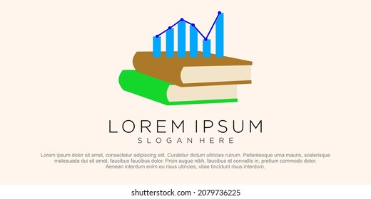 
icono del vector del logotipo del libro de negocios