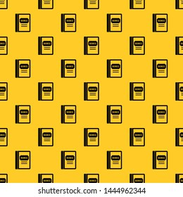 Business book pattern seamless vector repeat geometric yellow for any design