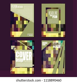 Business booklet Stylish and modern vector set