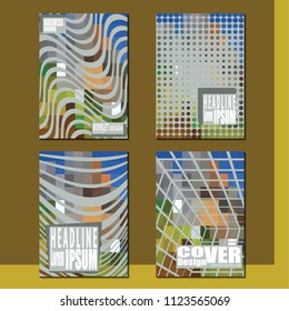 Business booklet Stylish and modern vector set