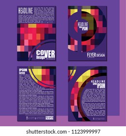 Business booklet Stylish and modern vector set