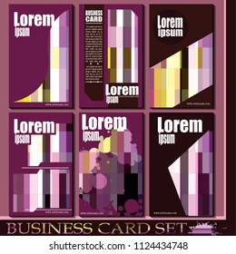 Business booklet Stylish and modern vector set