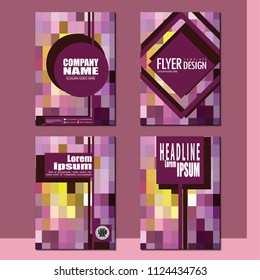 Business booklet Stylish and modern vector set