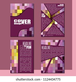Business booklet Stylish and modern vector set