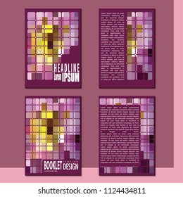 Business booklet Stylish and modern vector set