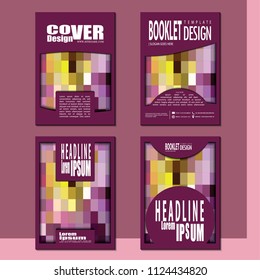 Business booklet Stylish and modern vector set