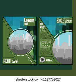 Business booklet Stylish and modern vector set