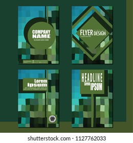 Business booklet Stylish and modern vector set