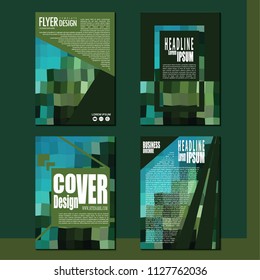Business booklet Stylish and modern vector set