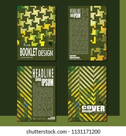 Business booklet Stylish and modern vector set