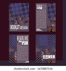 Business booklet Stylish and modern vector set