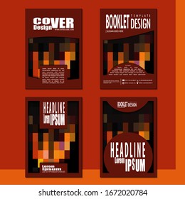 Business booklet Stylish and modern vector set